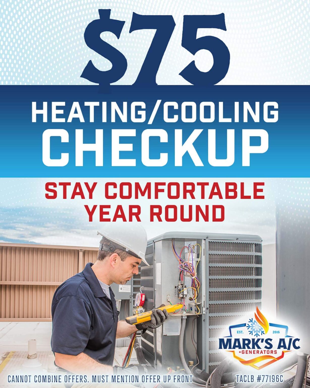 $75HeatingCoolingCheckup