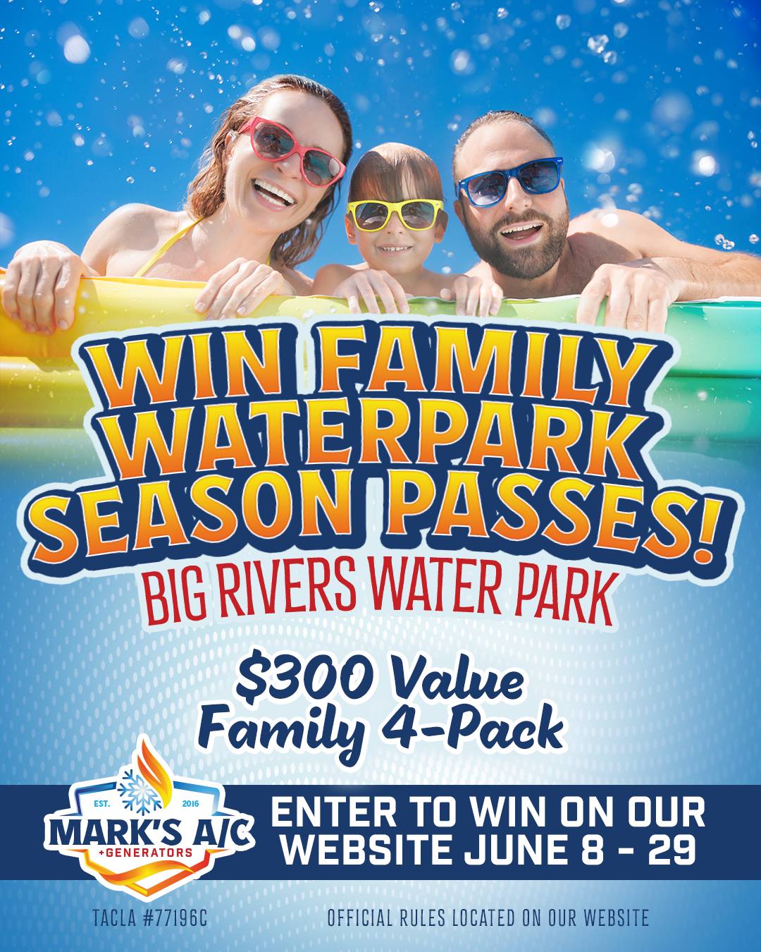 Waterpark Giveaway Promo Banner