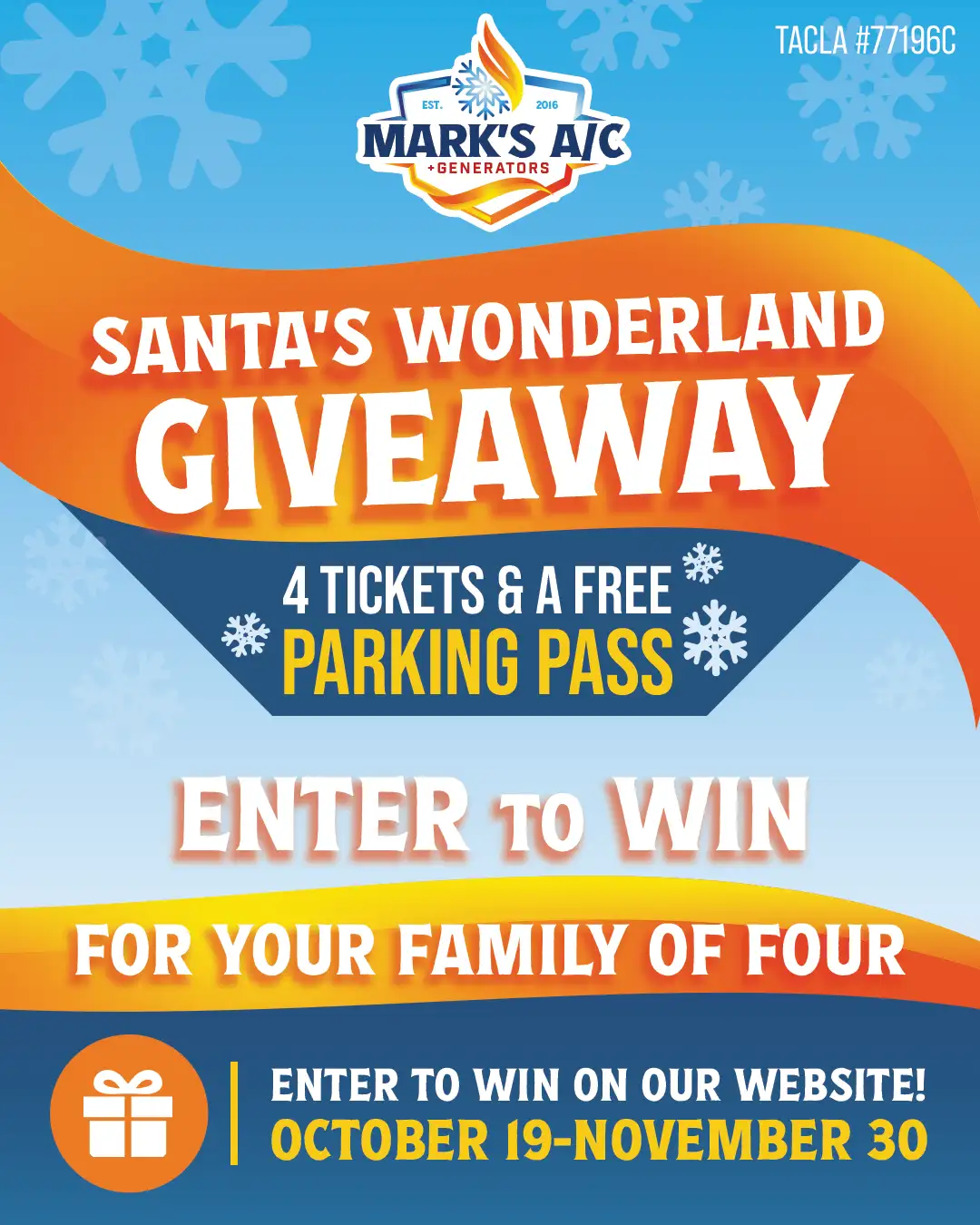 Santa's Wonderland Giveaway promotional banner